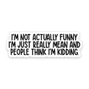 Sticker Horse - I'm Not Actually Funny Sarcastic Sticker
