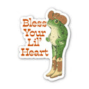 Big Moods - Bless Your Lil' Heart Southern Cowboy Frog Sticker