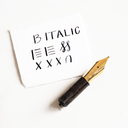 Tom's Studio - Fountain Pen Nib - Cursive Italic BB