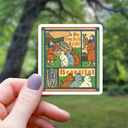Mimic Gaming Co - Ancient Medieval Cat Tapestry Sticker - 3"