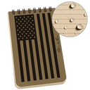 Rite in the Rain - Rite in the Rain 3" x 5" Top Spiral Notebook, Tan Flag