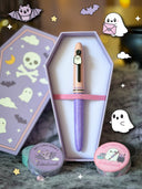 Esterbrook x Sweet Kawaii Design Pastel Halloween Pink Fountain Pen with Ghost
