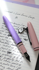 Esterbrook x Sweet Kawaii Design Pastel Halloween Pink Fountain Pen with Ghost