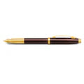Sheaffer® 100 9370 Glossy Coffee Brown Fountain Pen With PVD Gold-Tone Trim