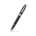 Sheaffer Legacy 9064 Glossy Black Inlaid Nib Fountain Pen with Chrome-Plated Trims