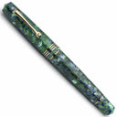 Leonardo Momento Zero Fountain Pen - Iride Green/Blue with Gold Trim