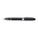 Sheaffer Legacy 9064 Glossy Black Inlaid Nib Fountain Pen with Chrome-Plated Trims