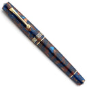 Leonardo Momento Zero Fountain Pen - Pietra Marina with Gold Trim