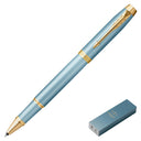 Parker IM Writing Rituals Rollerball Pen - Turquoise Green Gold Trim