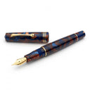Leonardo Momento Zero Fountain Pen - Pietra Marina with Gold Trim