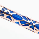 Conklin Endura Deco Crest Fountain Pen in Blue with Rosegold Trim