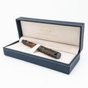 Conklin Endura Deco Crest Fountain Pen in Orange with Gunmetal Trim