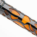 Conklin Endura Deco Crest Fountain Pen in Orange with Gunmetal Trim