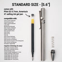 Tactile Turn Bolt Action Pen - Titanium - Standard Length [5.6"]