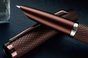 Diplomat Viper Fountain Pen in Brown Guilloche