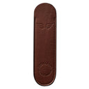 Leonardo Officina Italiana Leather Pen Sleeve - Vintage Brown
