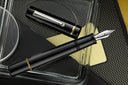 Delta Spaccanapoli Fountain pen - D'Angio (Black) with Silver Trim