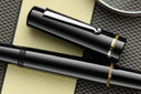 Delta Spaccanapoli Fountain pen - D'Angio (Black) with Silver Trim