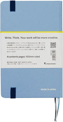 Maruman Mnemosyne A6 Journal - 6.5mm Lined - Light Blue