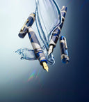 Leonardo Momento Magico Fountain Pen -Blue Wave with Gold Trim