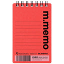 Maruman M Memo Mini Notepad - A7 - 6mm Lined - Red