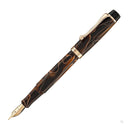 Opus 88 Harmony Eyedropper Fountain Pen - Brown with Rose Gold Trim