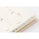 Midori Index Sticker Labels S Chiratto - Numbers - Blue