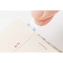 Midori Index Sticker Labels S Chiratto - Numbers - Blue