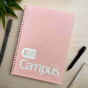 CAMPUS SOFT RING NOTEBOOK B5 40 SHEETS 6MM DOTTED LINE PINK