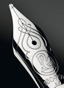 Pelikan Souveran M805 Fountain Pen - Black/Blue with Silver Trim